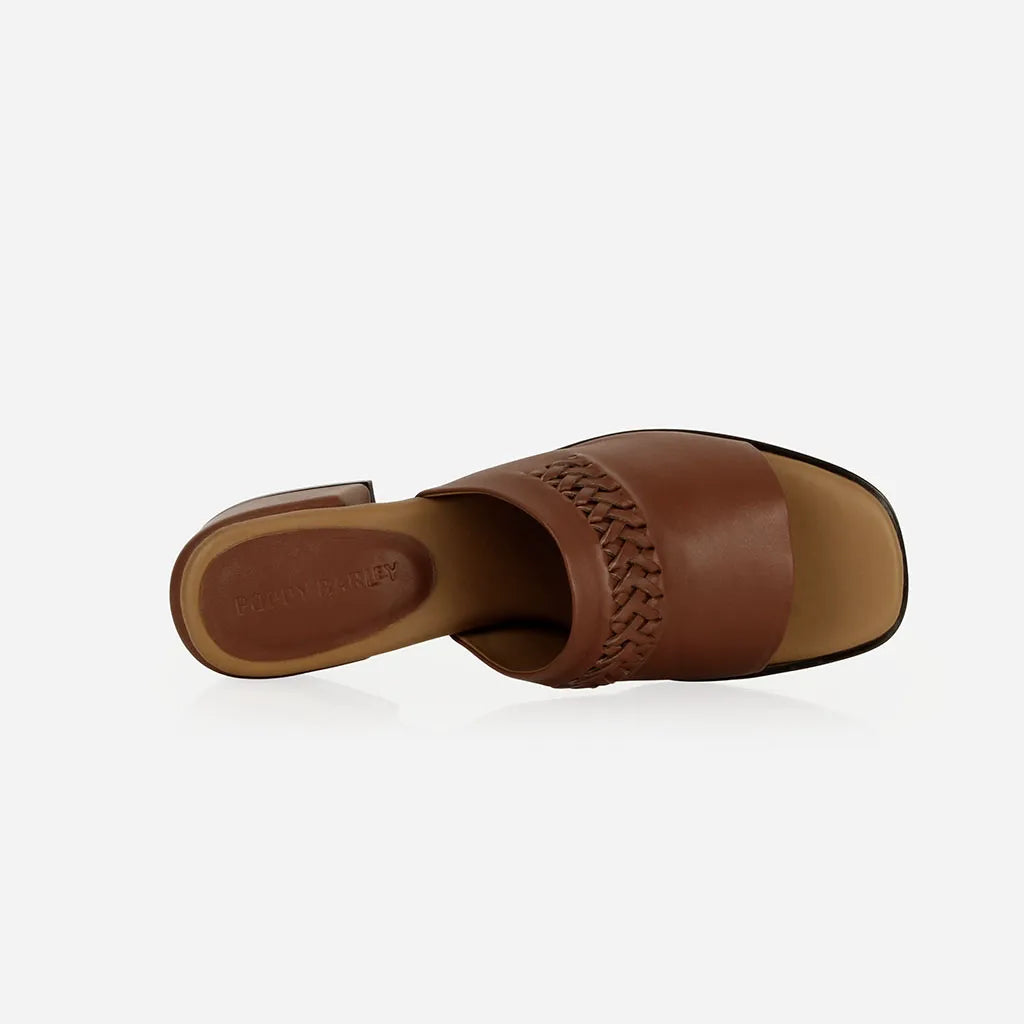 The Bohème Heeled Sandal Hazelnut