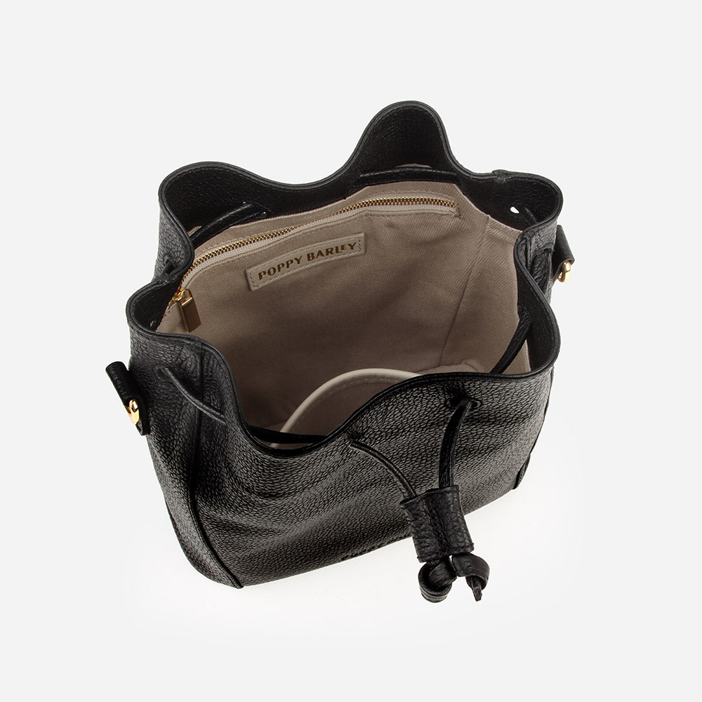 The Bondi Bucket Bag Black