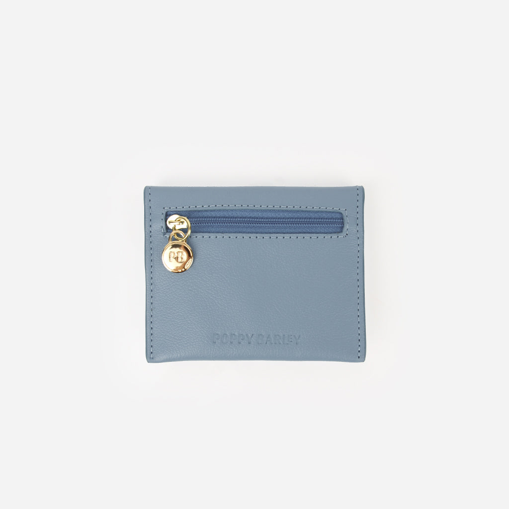 The Cardholder Faded Denim Micro Pebble