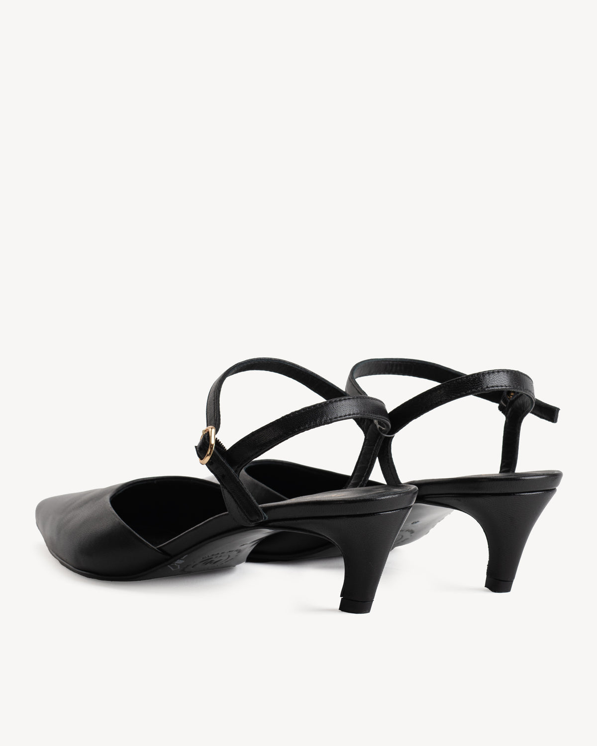 The Claire Kitten Heel Black
