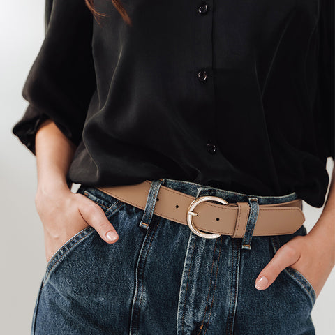 The Complement Belt Gold Biscotti