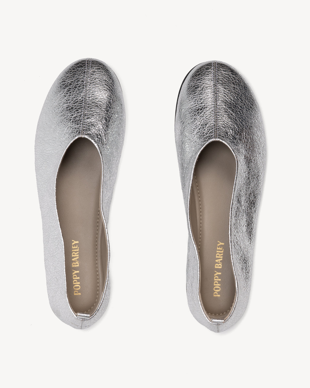 The Contemporary Ballet Flat Silver