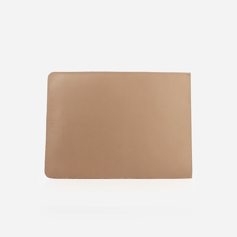 The Lisboa Tote + Laptop Sleeve Set Biscotti