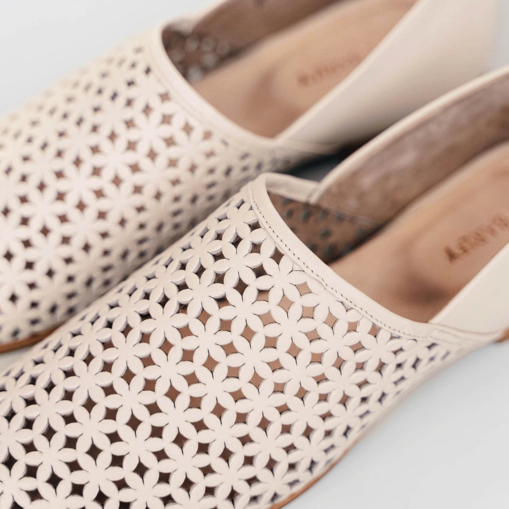 The At-Leisure Slip-On 2.0 Perforated Oat Milk