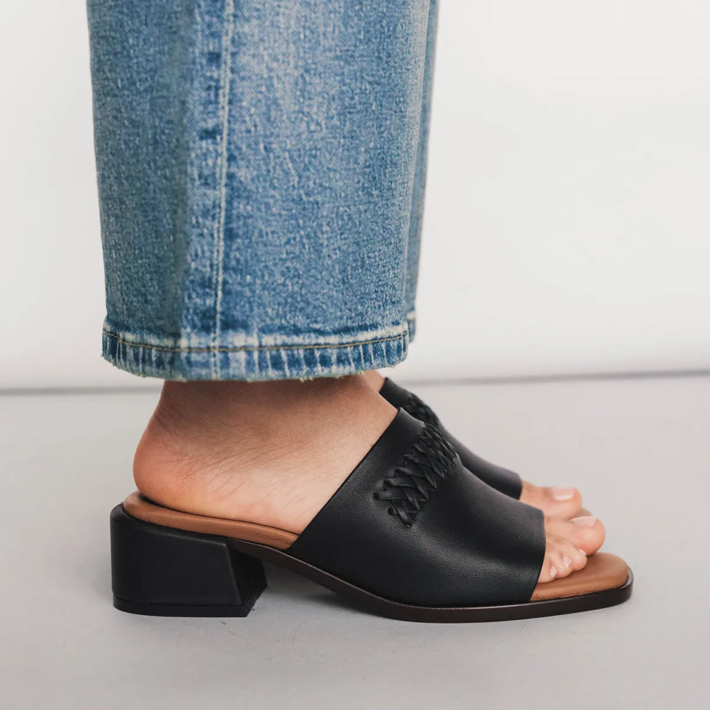 The Bohème Heeled Sandal Black