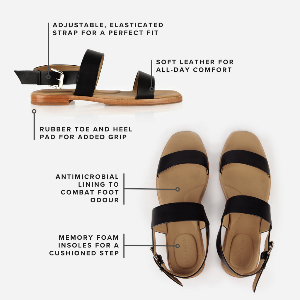 The Patio Sandal Black