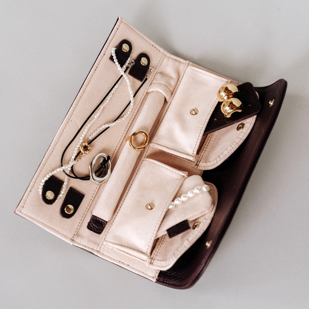 The Travel Jewelry Case Plum