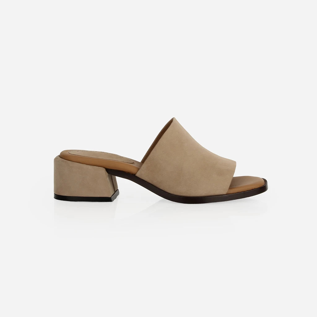 The Spritz Heeled Sandal Clay Nubuck