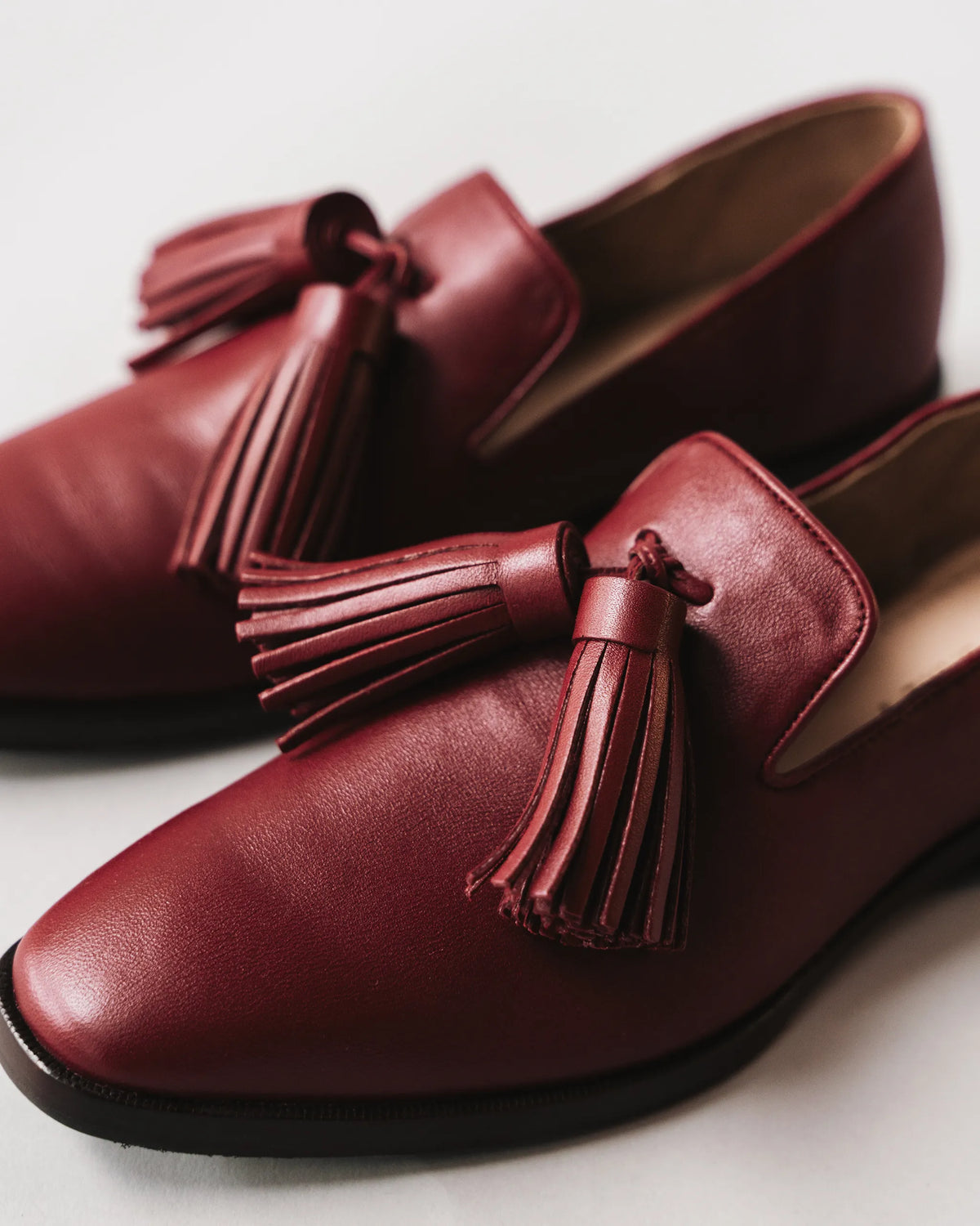 The Tassel Daily Loafer Resort Red