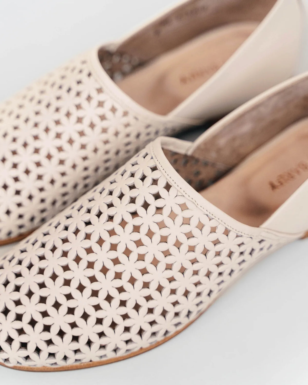 The At-Leisure Slip-On 2.0 Perforated Oat Milk
