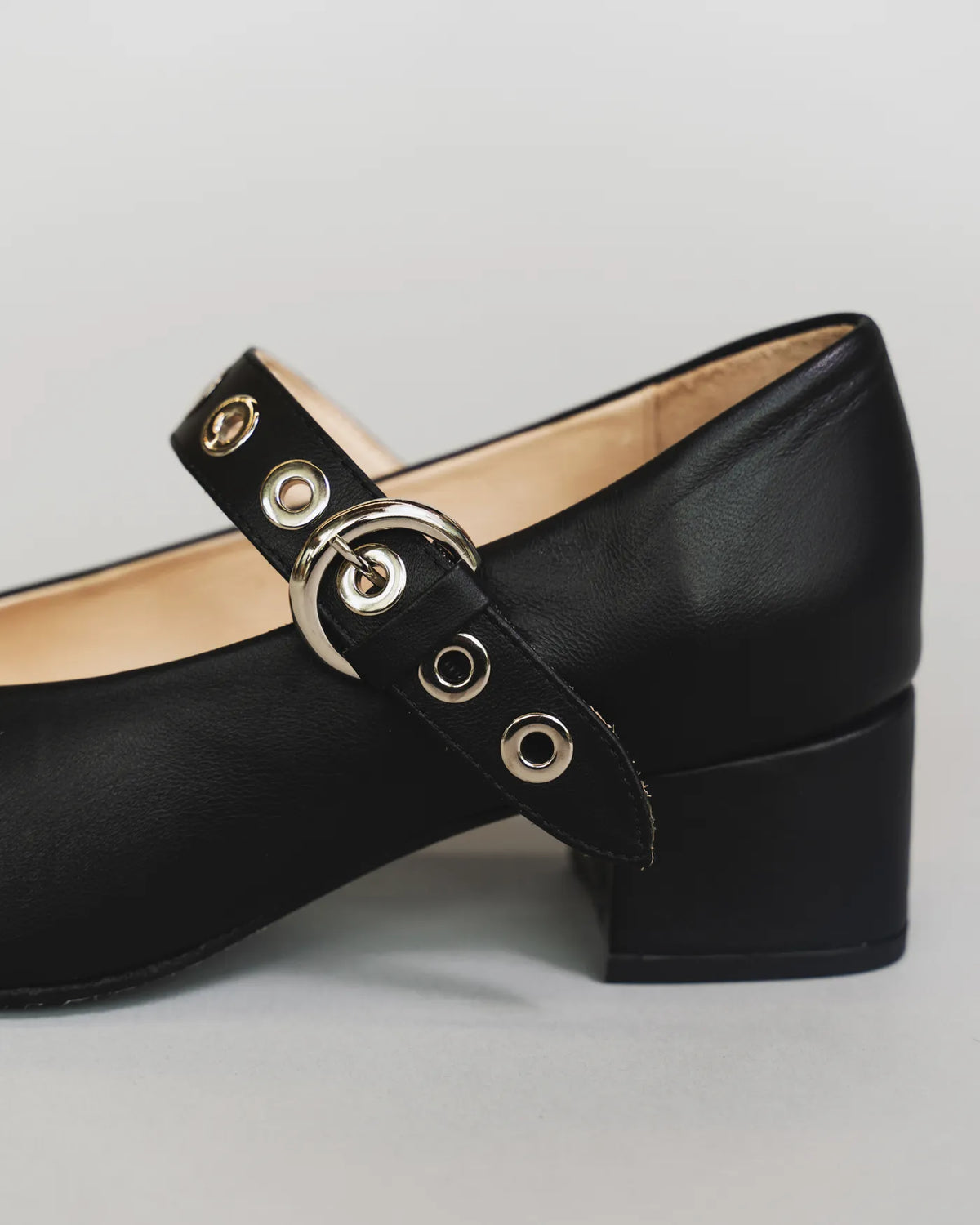 The BLVD Heeled Mary Jane Black
