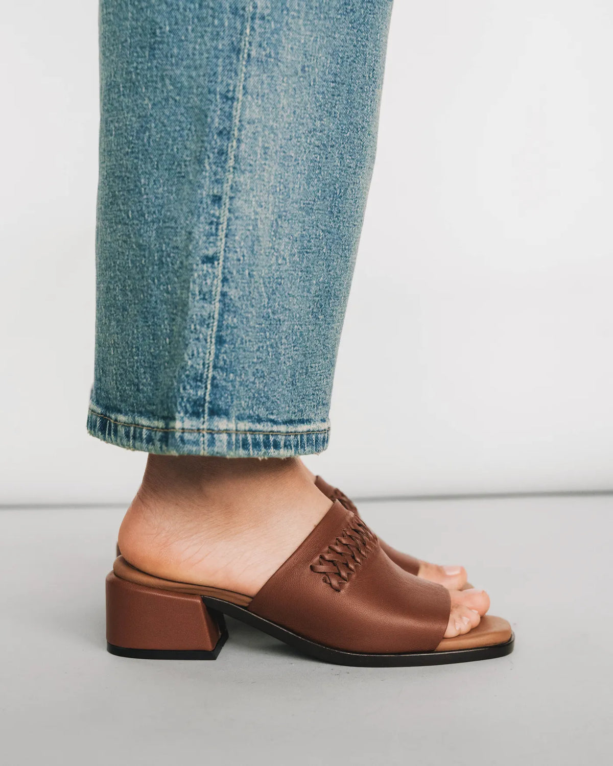 The Bohème Heeled Sandal Hazelnut