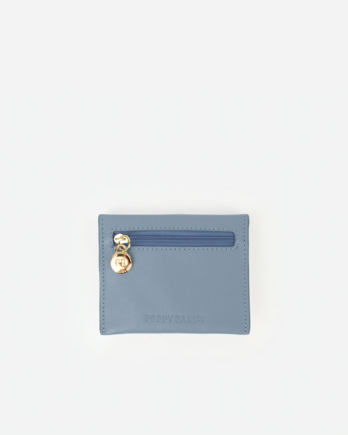 The Cardholder Faded Denim Micro Pebble