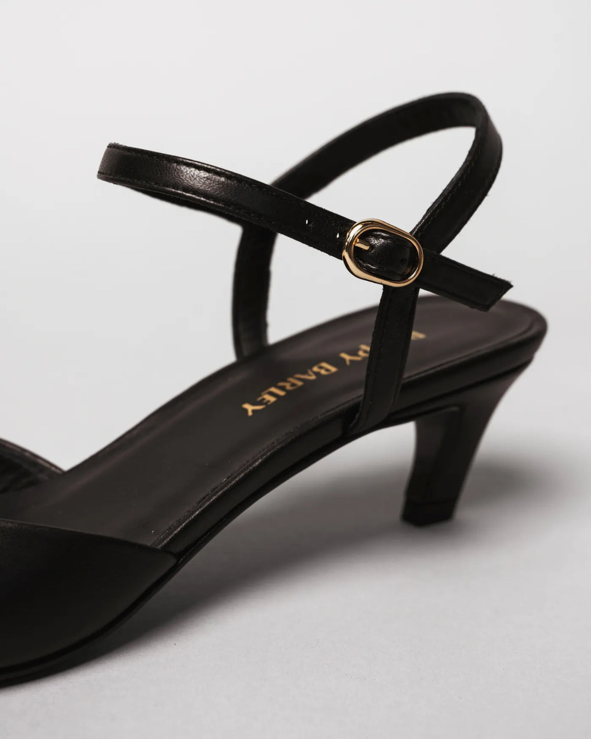 The Claire Kitten Heel Black