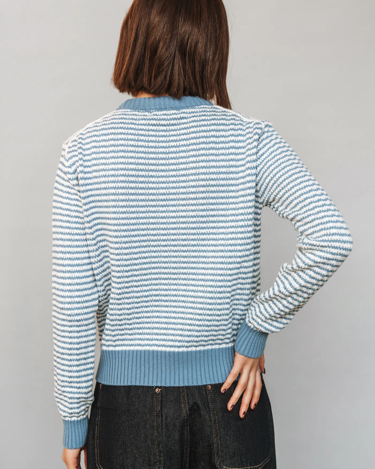 The Core Crewneck Sea Breeze Stripe