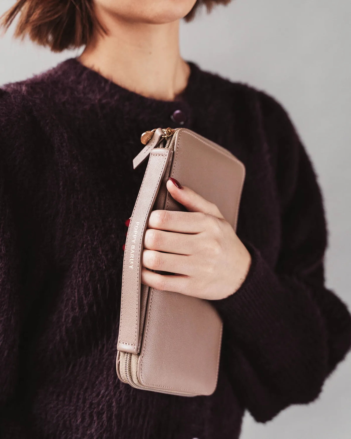 The Four Person Family Passport Holder Biscotti Micro Pebble