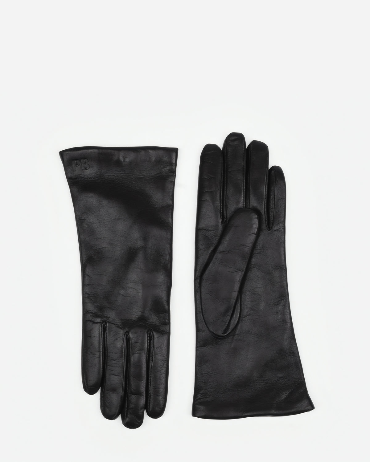 The Sleek Leather Glove Black