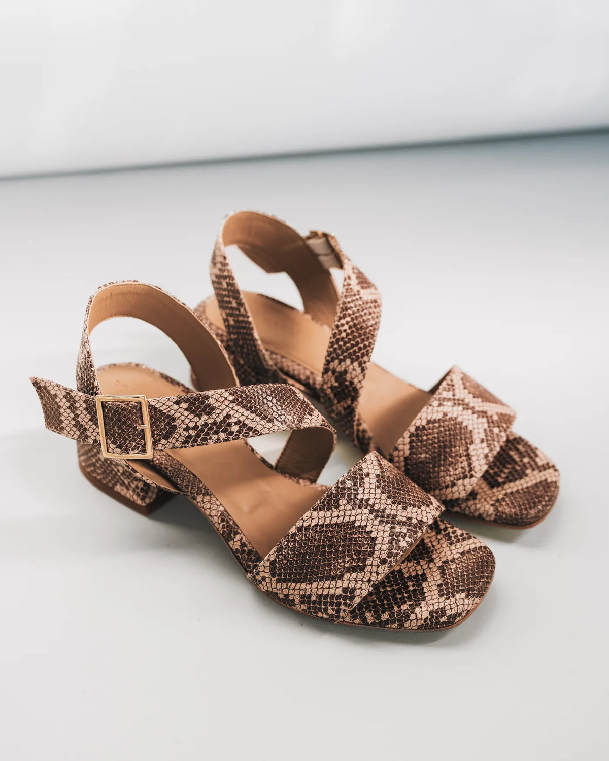 The Soirée Heeled Sandal Desert Snake