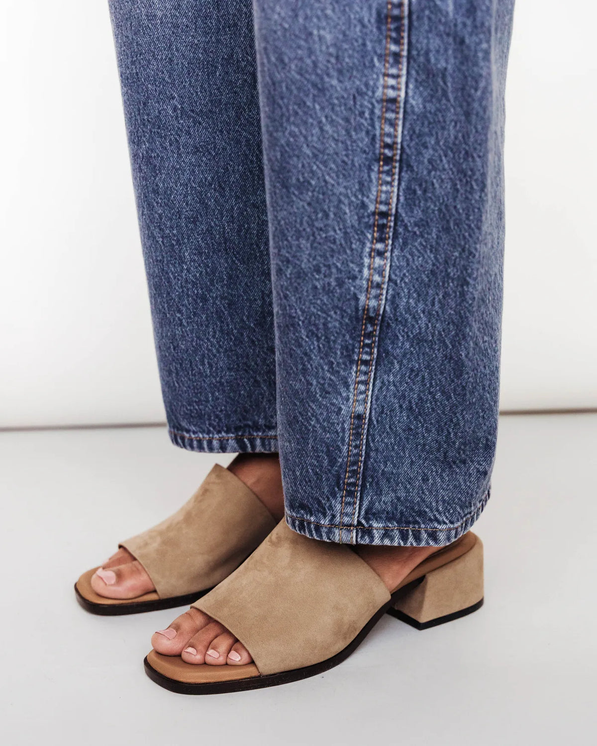 The Spritz Heeled Sandal Clay Nubuck