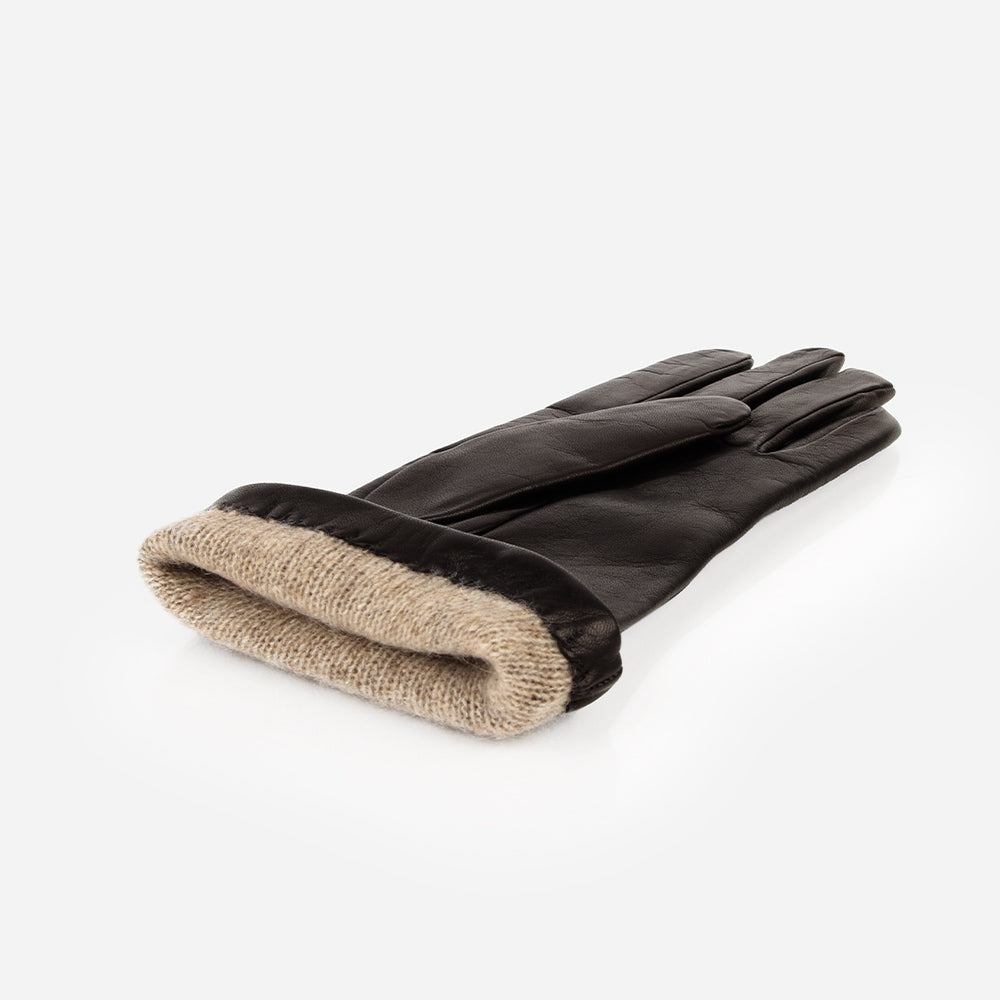 The Sleek Leather Glove Chocolate