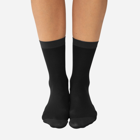 Rachel Sheer Sock Black Vine Sheer Black