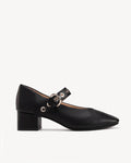 The BLVD Heeled Mary Jane Black