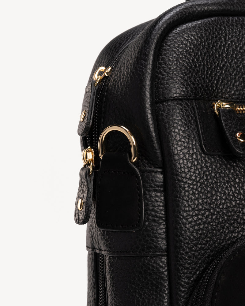 The Backpack Black / Black Nubuck