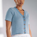 The Beach House Cardigan Sea Breeze Stripe