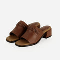 The Bohème Heeled Sandal Hazelnut