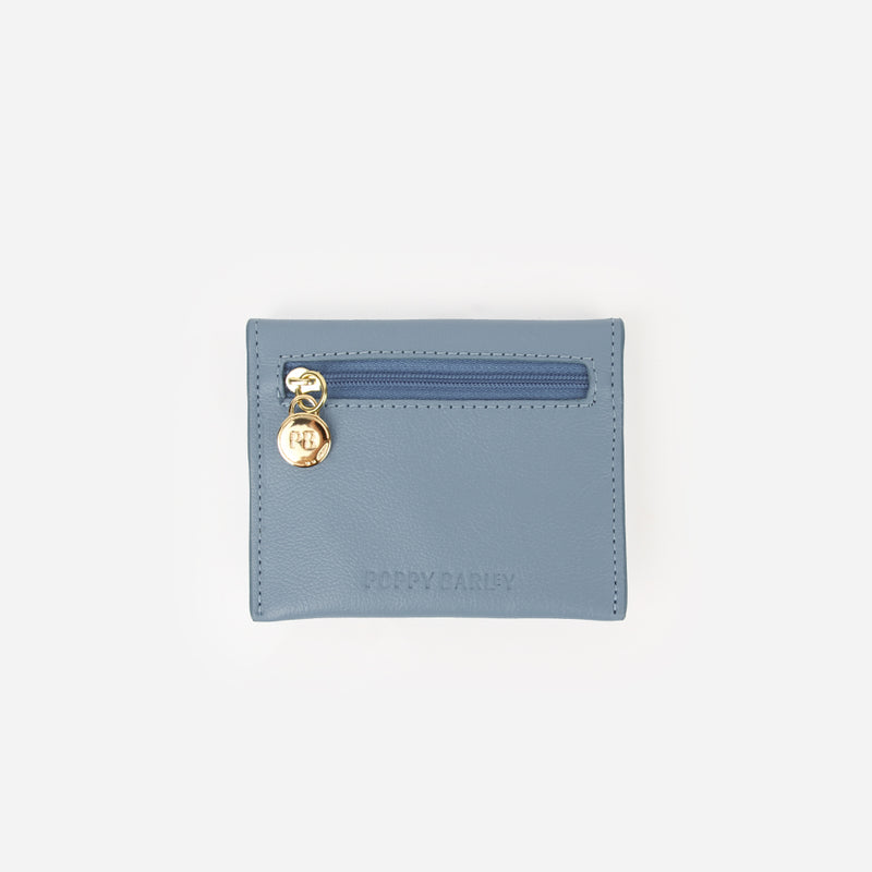 The Cardholder Faded Denim Micro Pebble