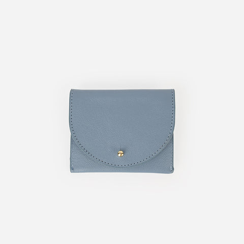 The Cardholder Faded Denim Micro Pebble