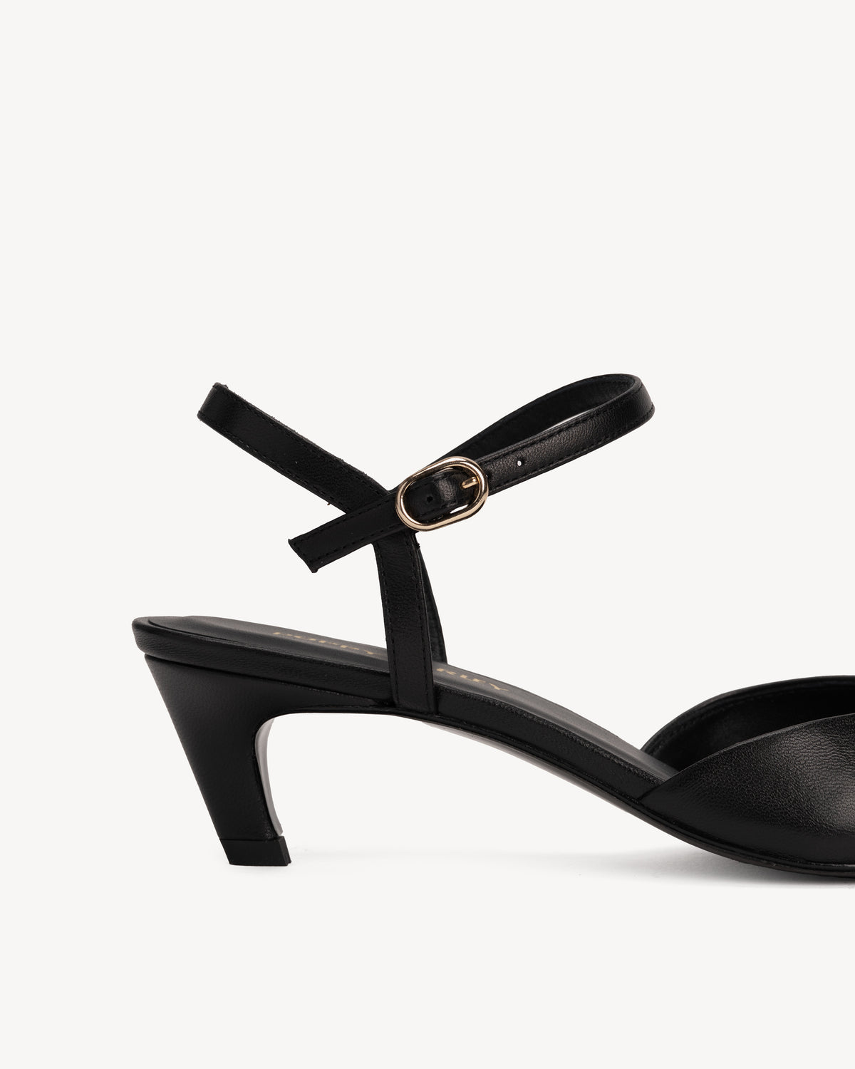 The Claire Kitten Heel Black