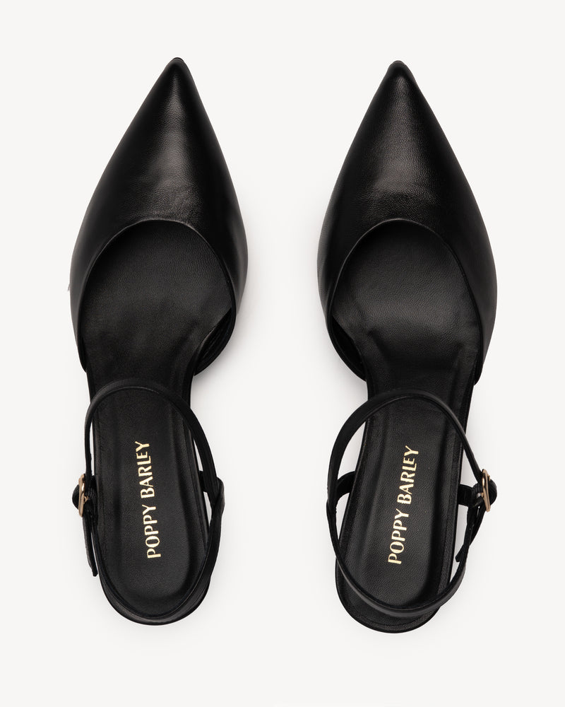 The Claire Kitten Heel Black