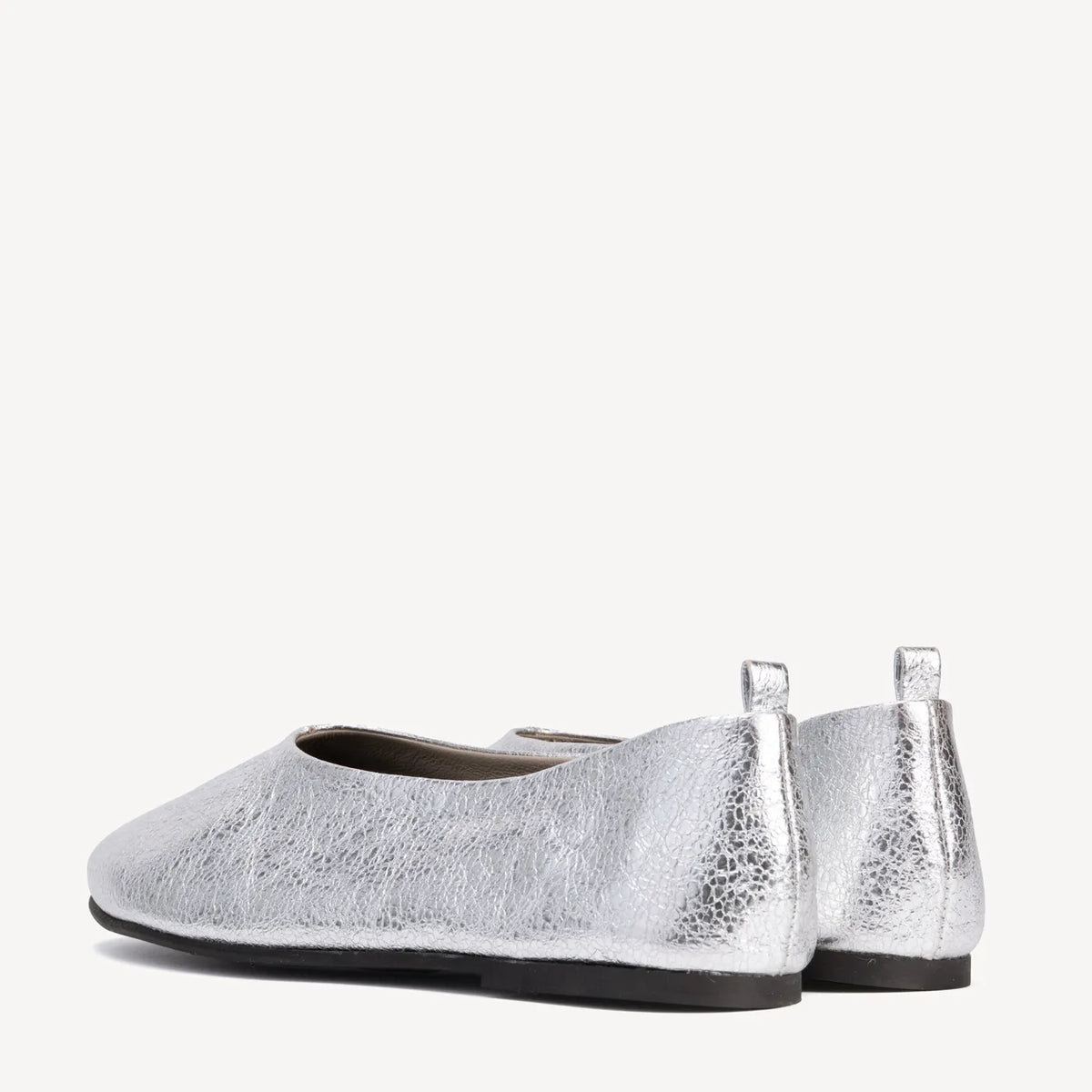 The Contemporary Ballet Flat Silver