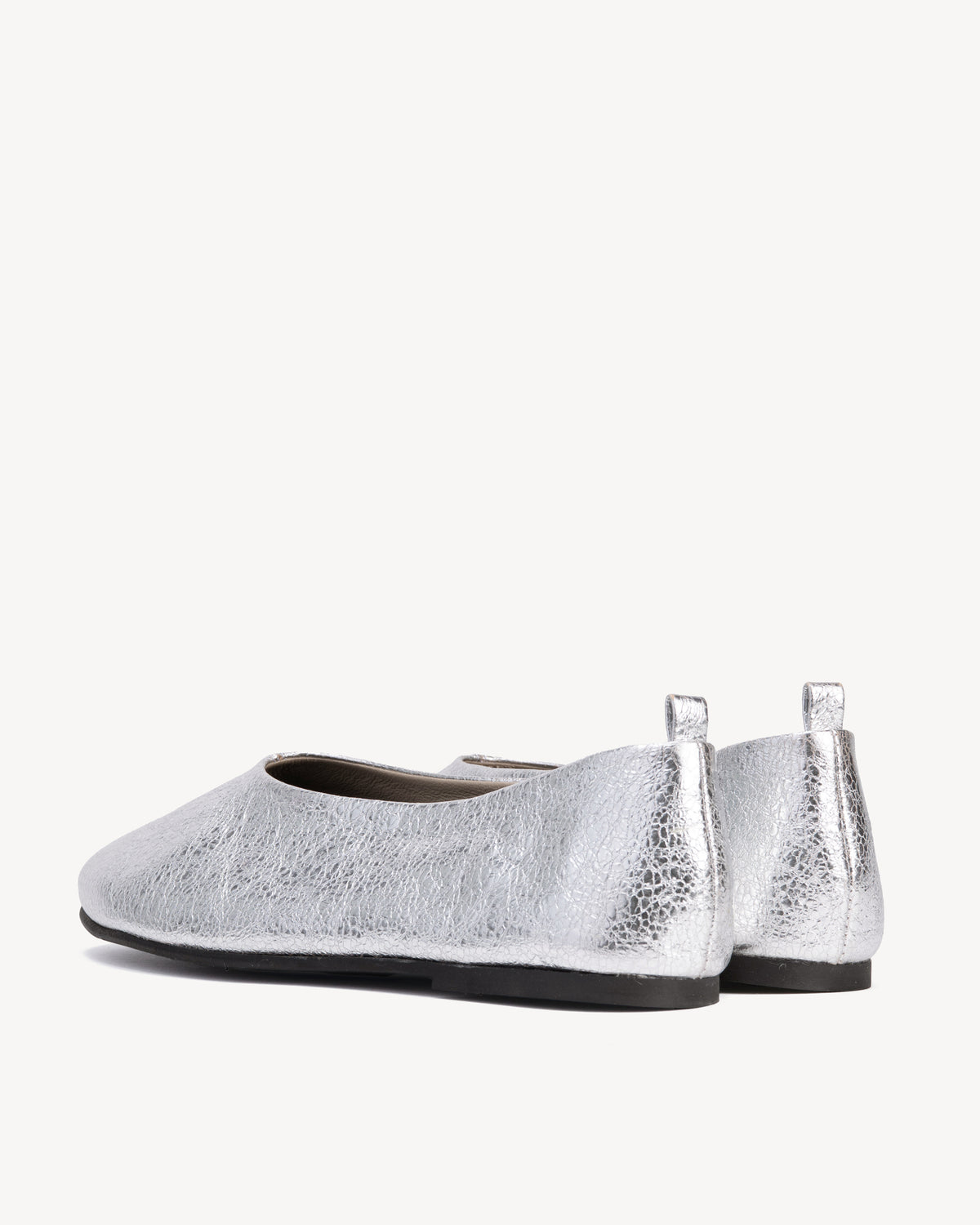 The Contemporary Ballet Flat Silver