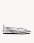 The Contemporary Ballet Flat Silver