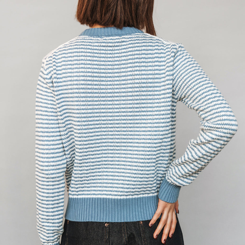The Core Crewneck Sea Breeze Stripe