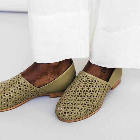The At-Leisure Slip-On 2.0 Perforated Matcha
