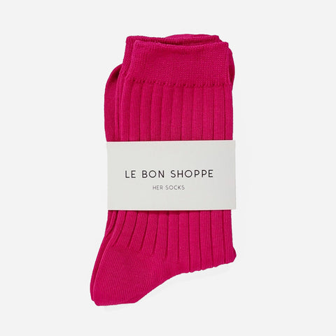 Le Bon Shoppe Her Socks Fuchsia