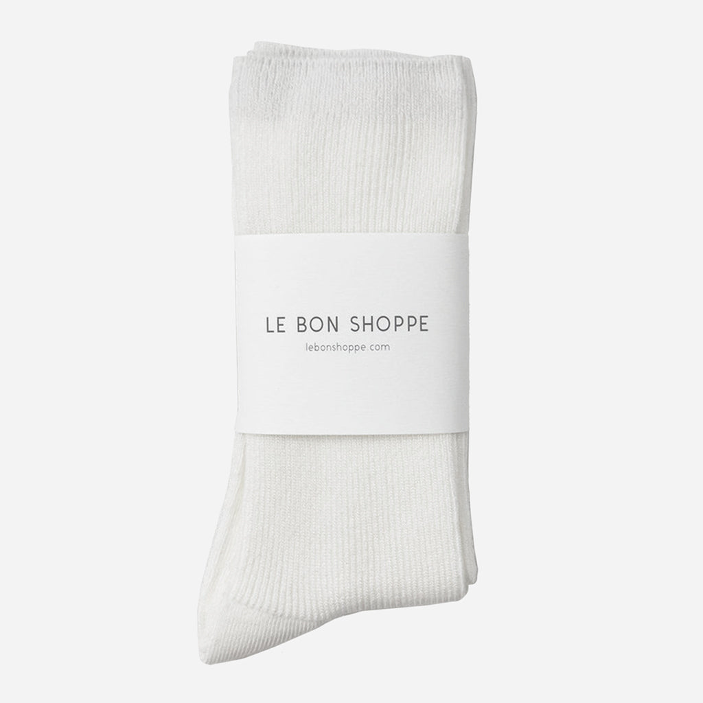 Le Bon Shoppe Trouser Socks White
