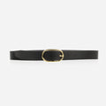 The Sleek Belt Gold Black