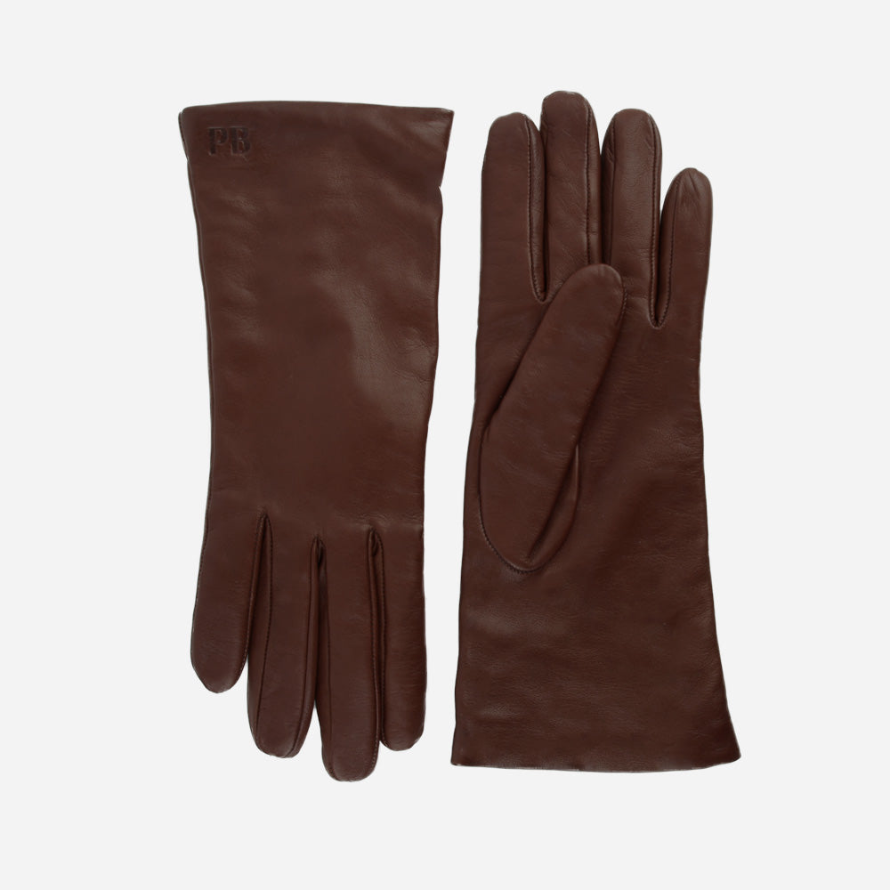 The Sleek Leather Glove Chocolate