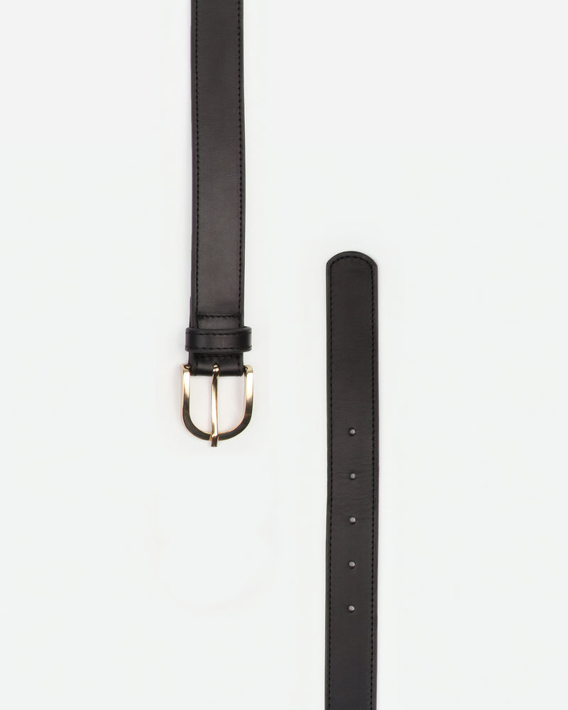 The Accent Belt Gold Black