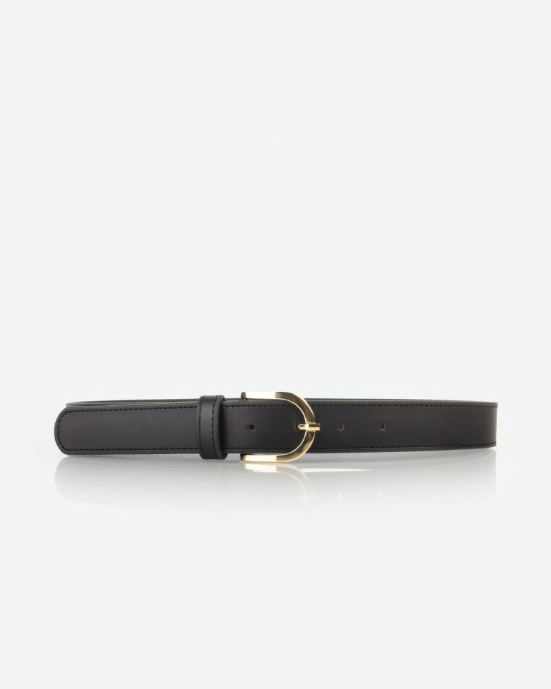 The Accent Belt Gold Black