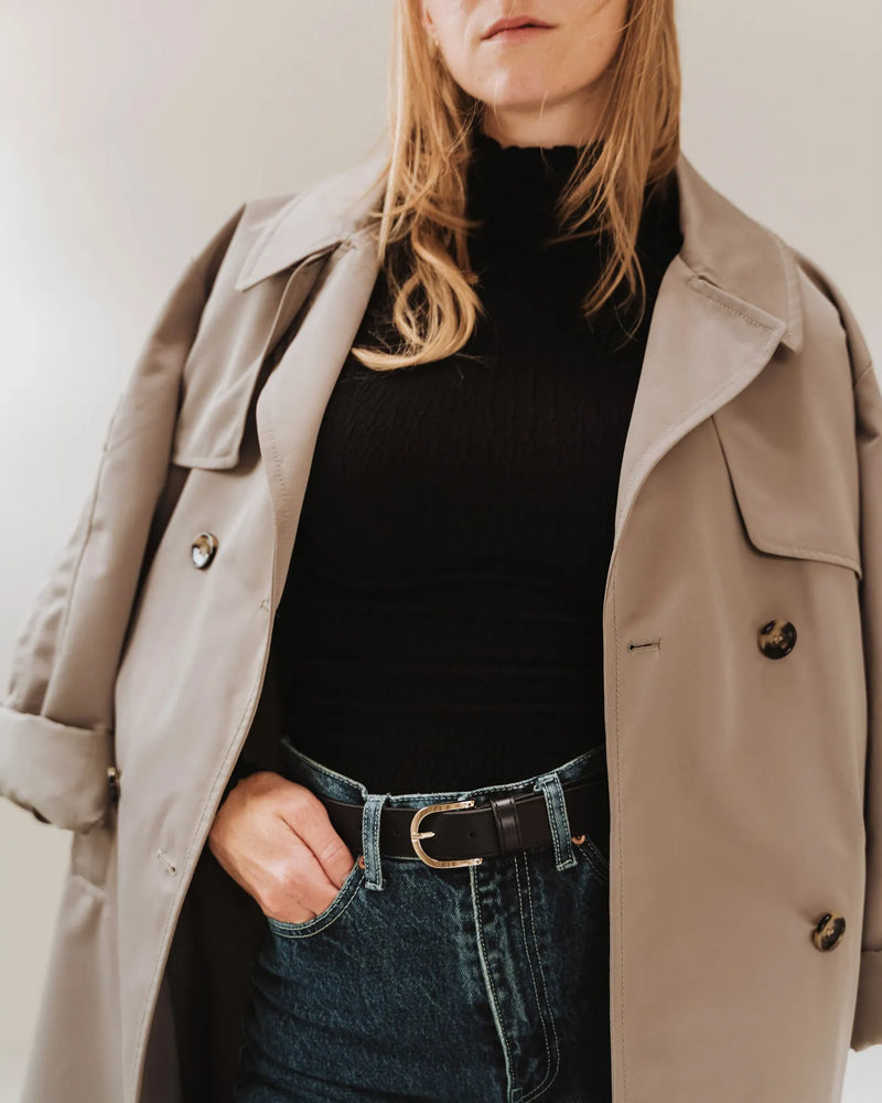 The Accent Belt Gold Black