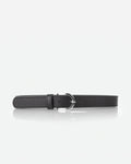 The Accent Belt Silver Black