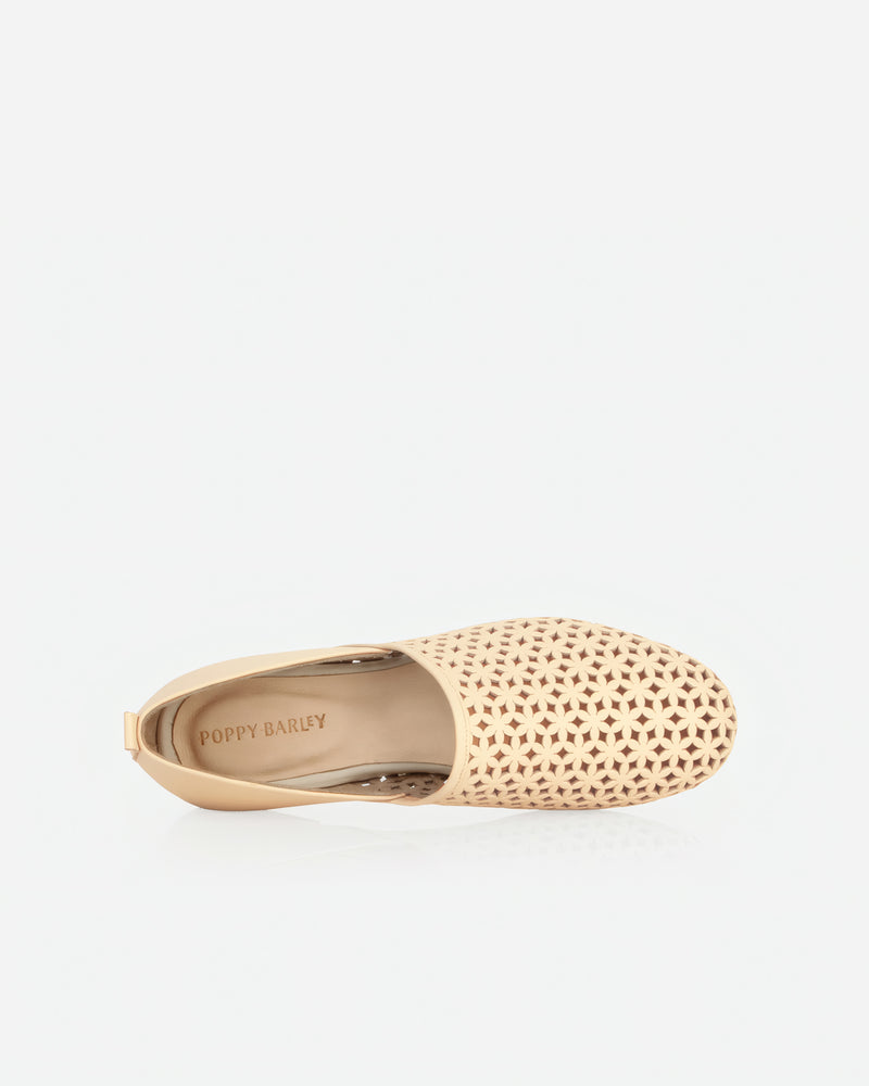 The At-Leisure Slip-On 2.0 Perforated Oat Milk