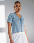 The Beach House Cardigan Sea Breeze Stripe