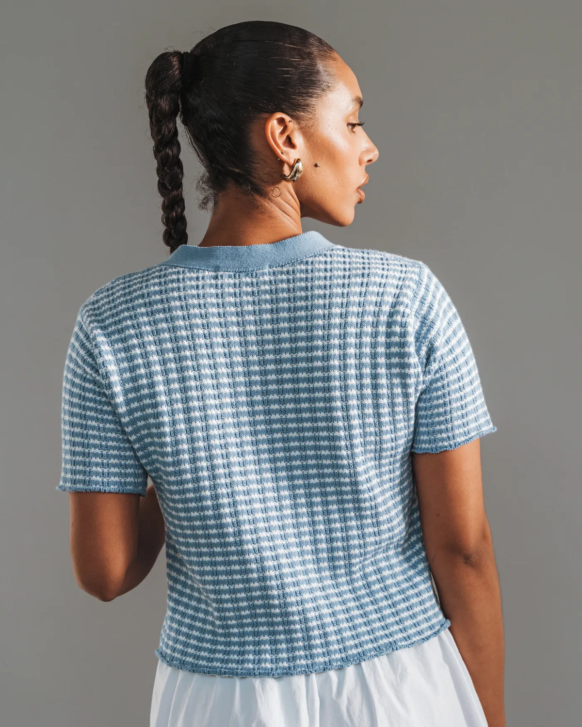 The Beach House Cardigan Sea Breeze Stripe