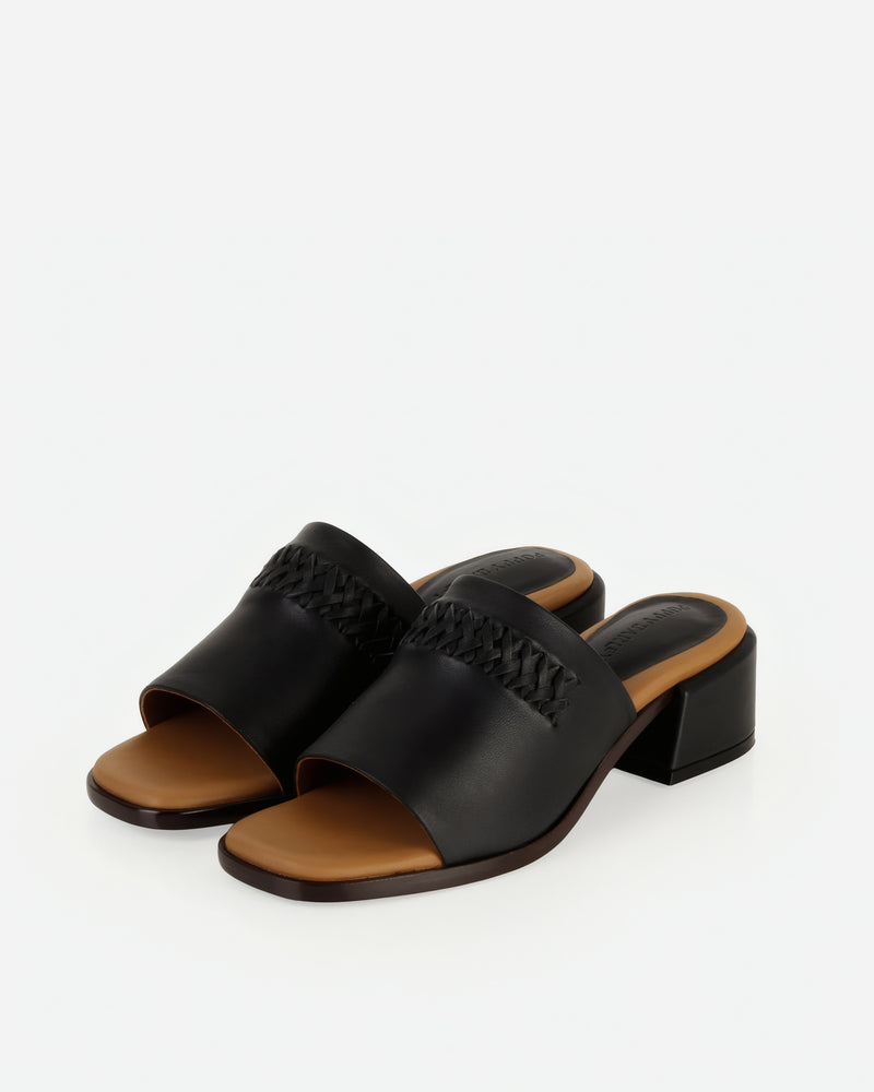 The Bohème Heeled Sandal Black